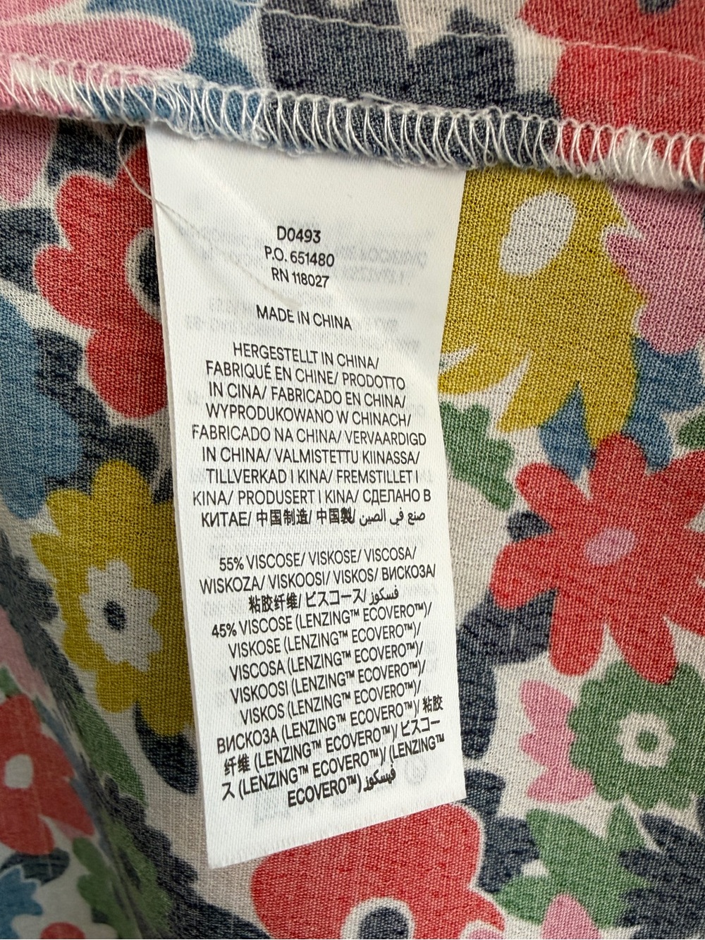 Boden Corinne Midi Dress Floral Puff Sleeve Multi Color, Size 6 - Picture 7 of 7